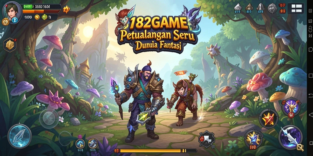 Screenshot utama 182GAME menampilkan momen seru dalam gameplay Adventure.