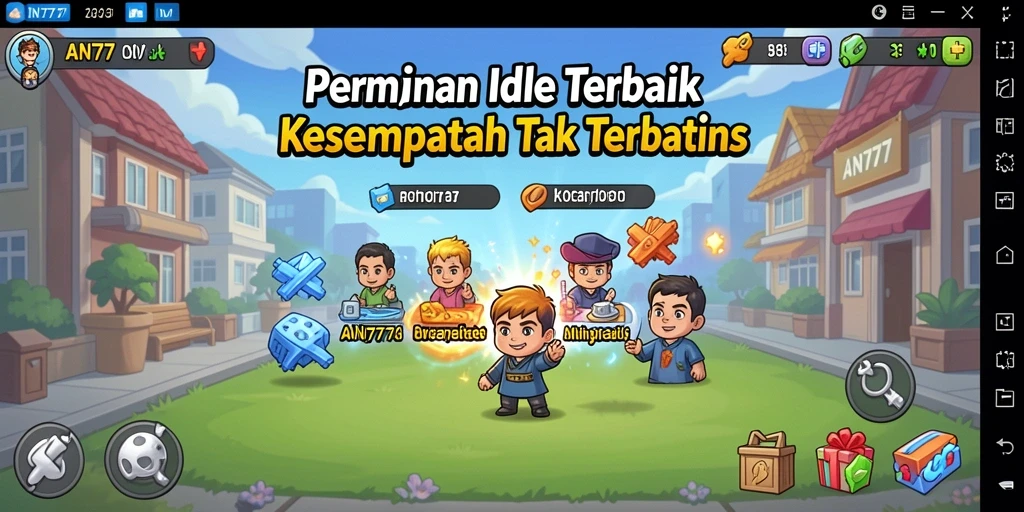 Screenshot AN777 menampilkan keseruan gameplay Idle yang menarik.