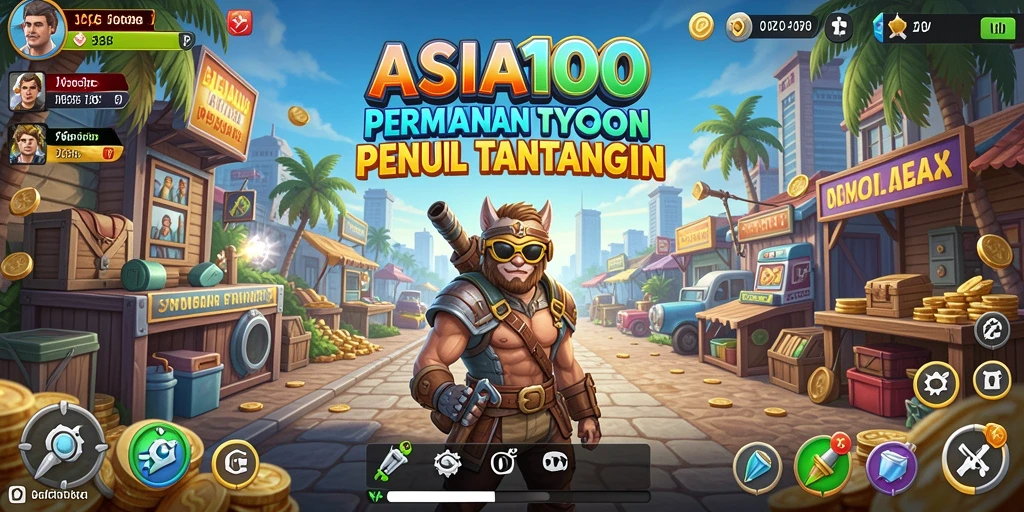 Tampilan menarik dari gameplay ASIA100 yang menantang.