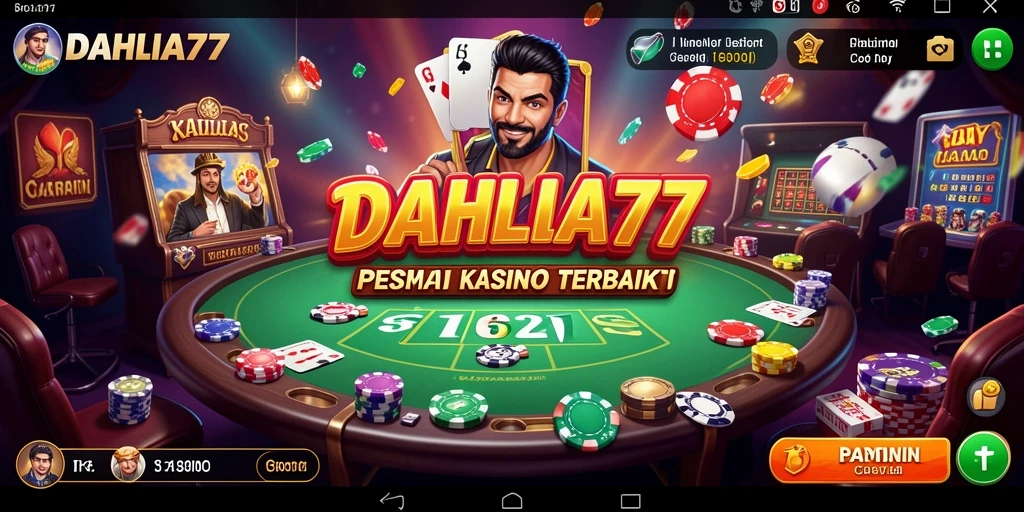 Tampilan gameplay seru di DAHLIA77 dengan fitur-fitur Kasino yang memukau.