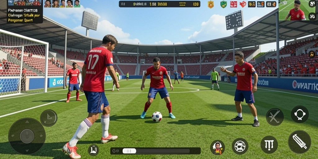Screenshot gameplay EMPATI138 yang menampilkan keseruan bermain olahraga.