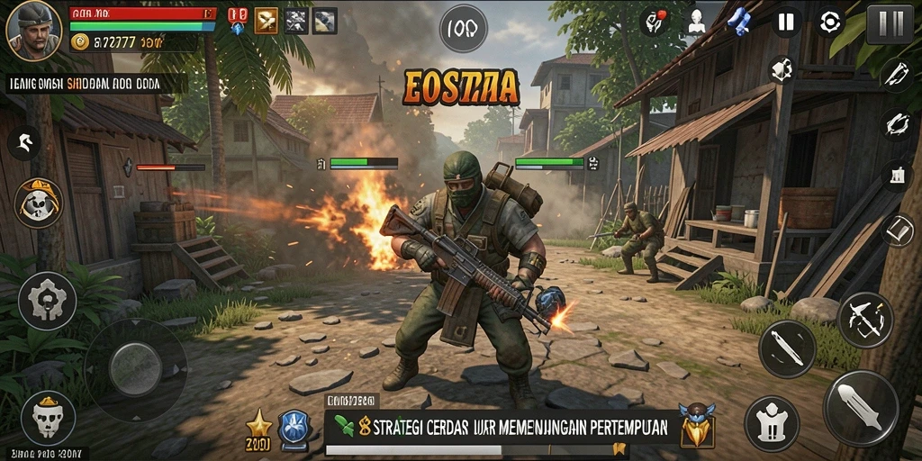 Tampilan gameplay EOS77 yang menarik dan menantang strategi.