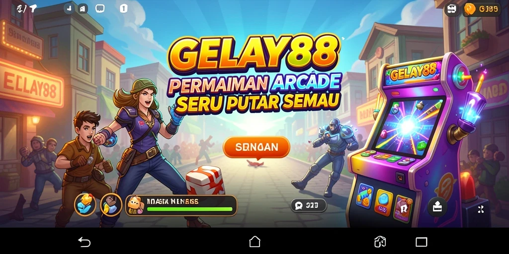Tampilan utama gameplay GELAY88 dengan aksi seru dan grafis menarik.