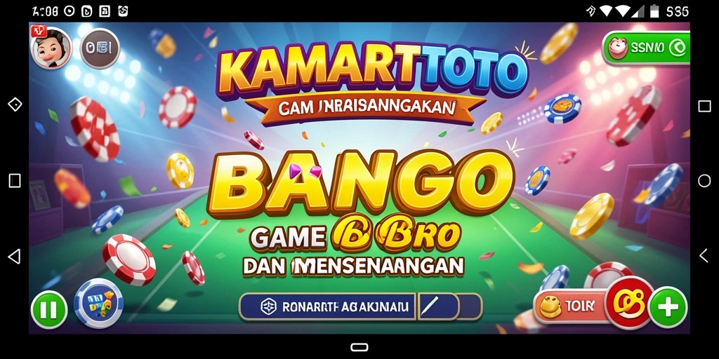 Tampilan utama gameplay Bingo di aplikasi KAMARTOTO yang menarik.