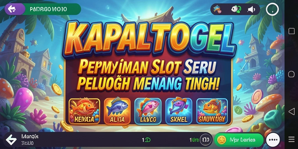 Tampilan permainan Slot KAPALTOGEL yang menarik dan seru.