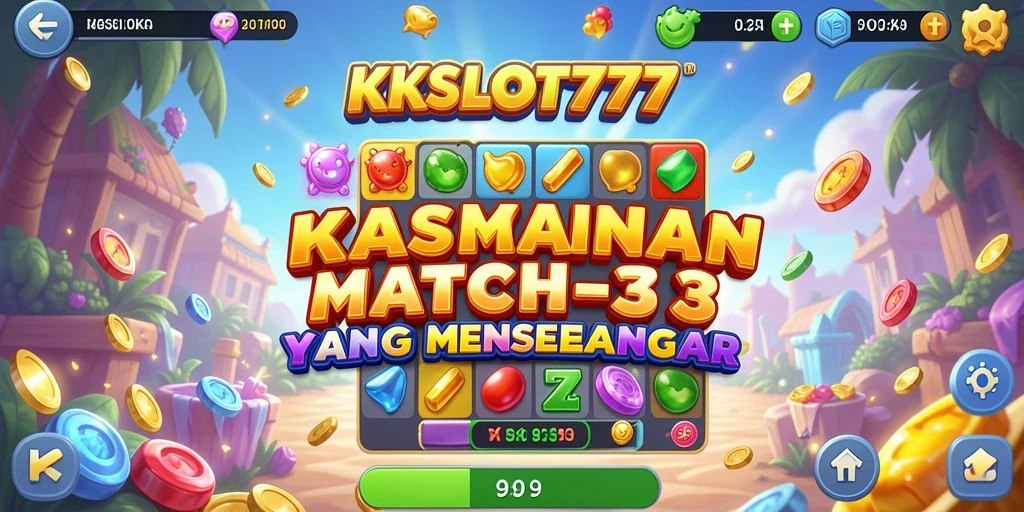 Tampilan gameplay KKSLOT777 yang seru dan penuh warna.