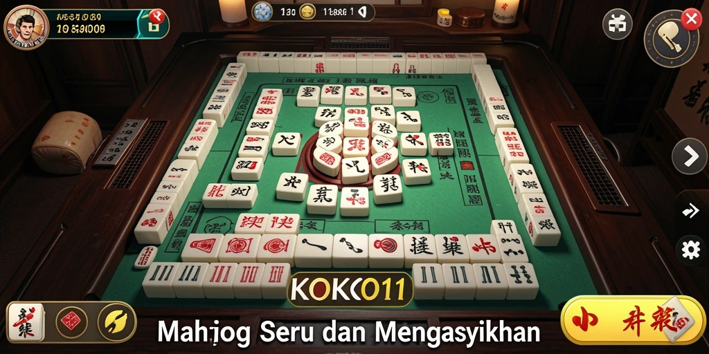 Screenshot gameplay <strong>KOKO11</strong> menampilkan aksi seru permainan Mahjong.