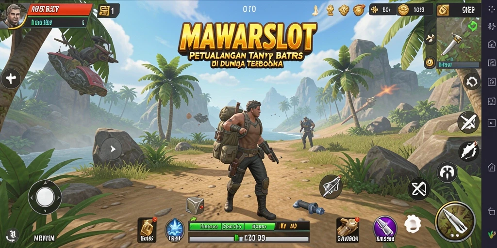 Tampilan gameplay <strong>MAWARSLOT</strong> yang mengesankan dalam dunia terbuka.