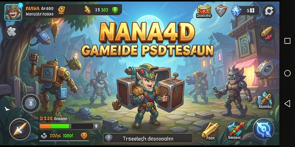 Tampilan gameplay NANA4D yang seru dan penuh warna.