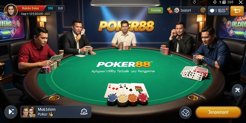Tampilan antarmuka POKER88 yang menarik dan interaktif.