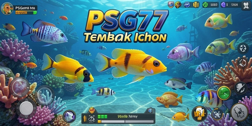 Gameplay Tembak Ikan yang mendebarkan dengan berbagai jenis ikan.