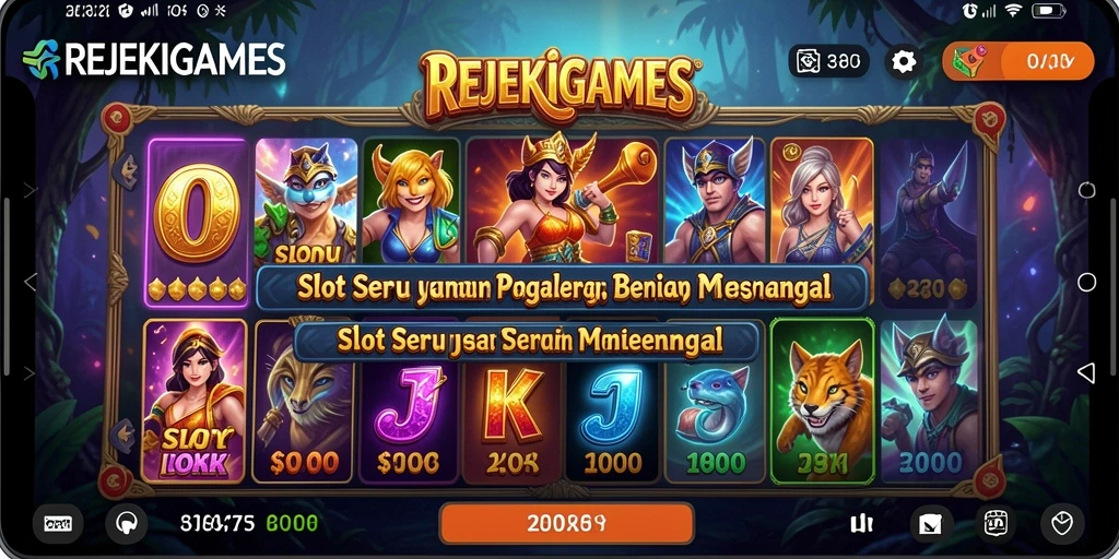 Tampilan gameplay slot yang mengasyikkan di REJEKIGAMES.