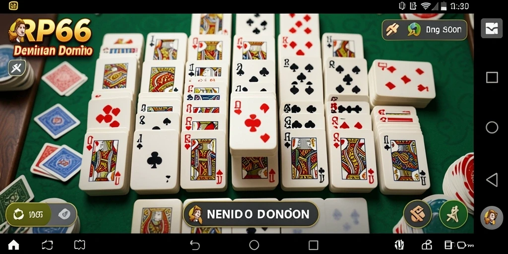 Tampilan gameplay Domino yang menarik dan interaktif.