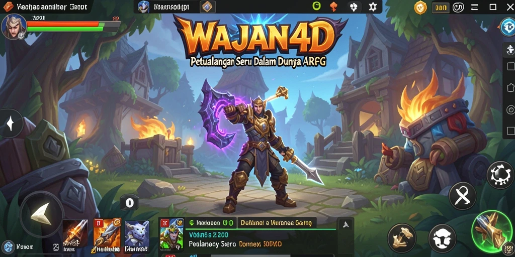 Screenshot gameplay WAJAN4D yang menampilkan aksi pertarungan seru.