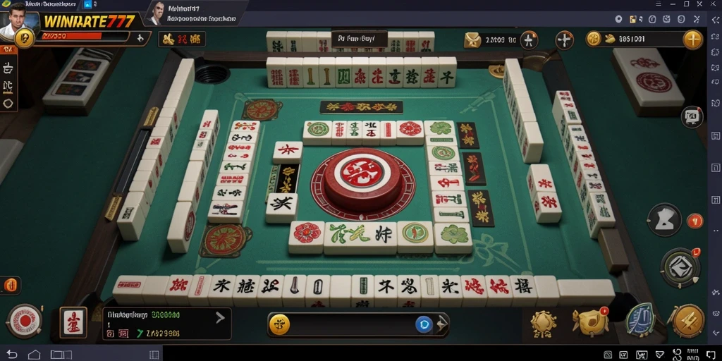 Screenshot WINRATE777 menampilkan gameplay Mahjong yang mendebarkan.